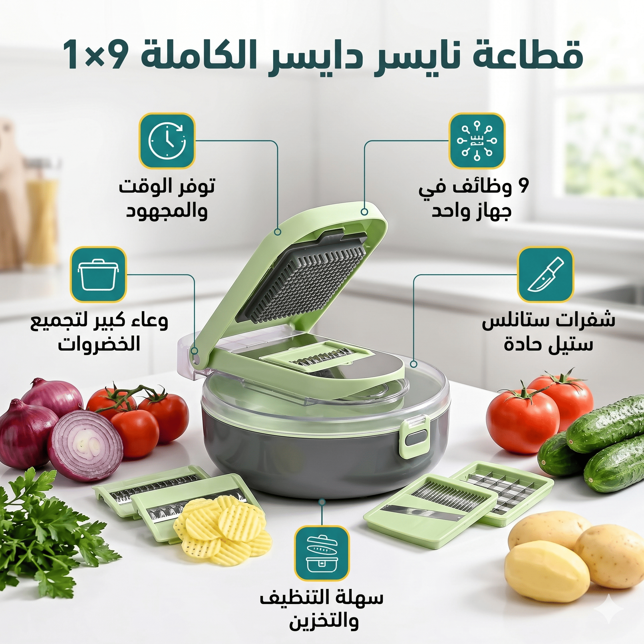 قطاعه نايسر دايسر الكامله 9*1
